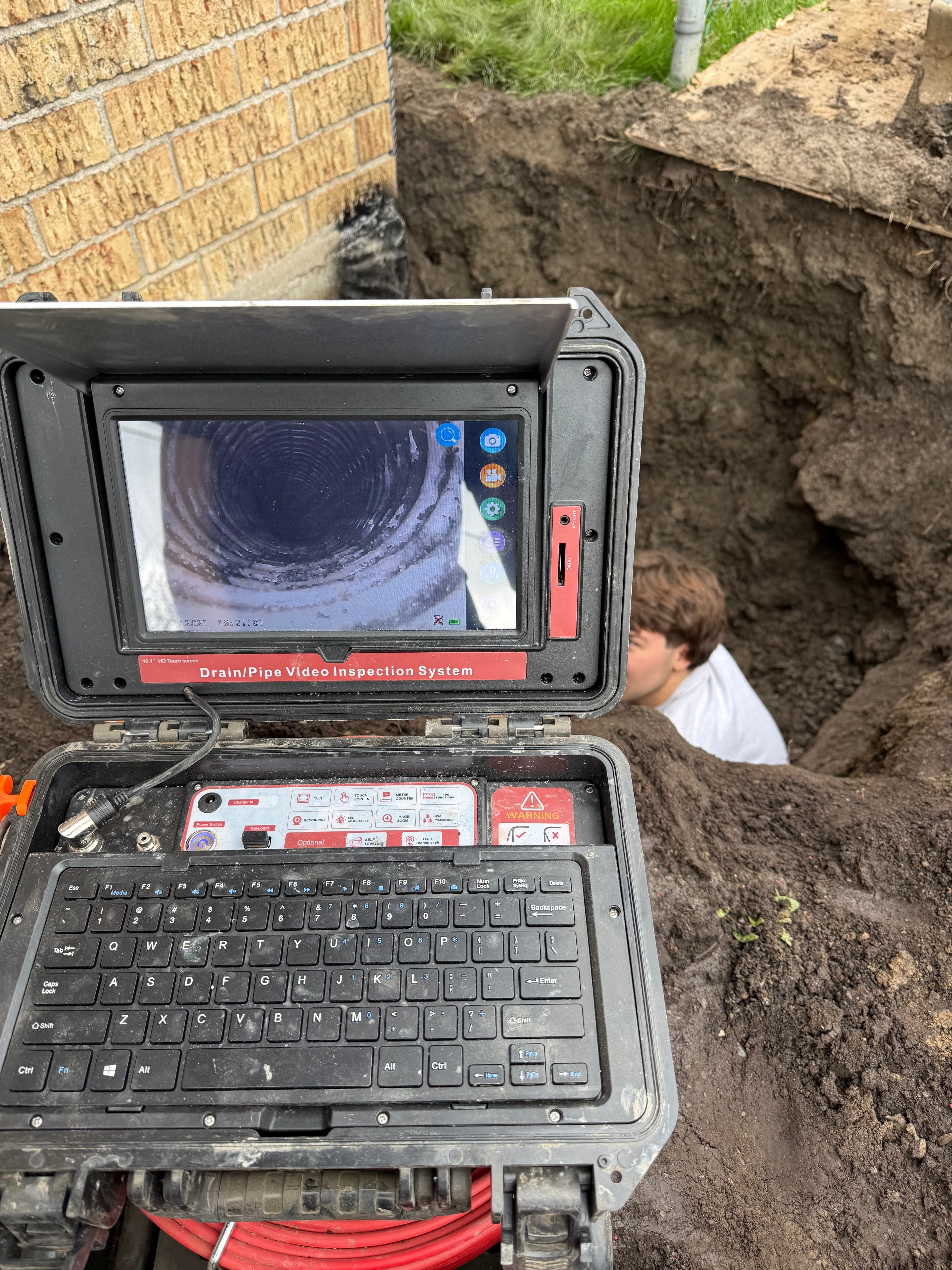 Inspection de drain